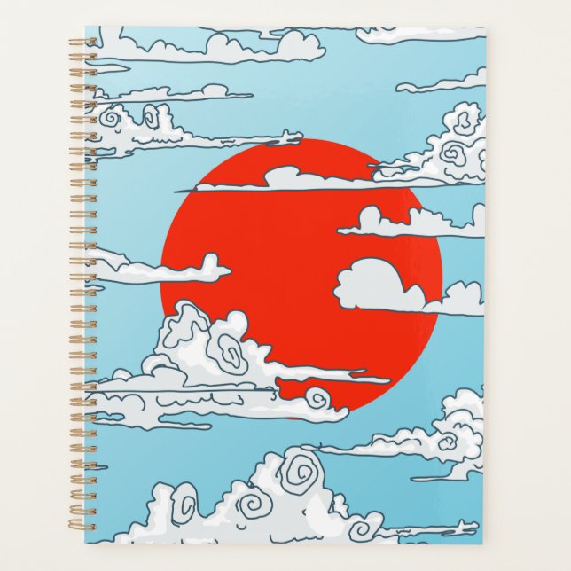 Impression sur toile du soleil levant japonais (Devant)
