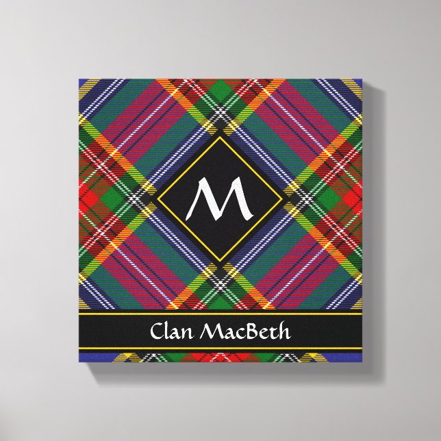 Impression sur toile du tartan Clan MacBeth (Recto)