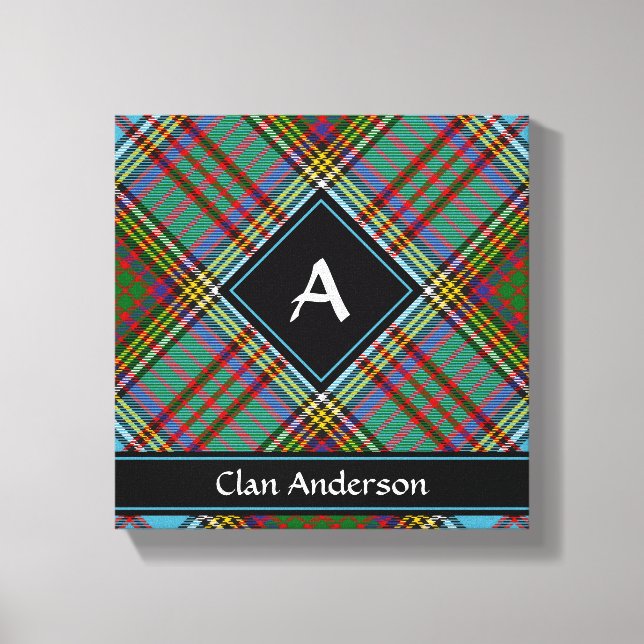 Impression sur toile du tartan du clan Anderson (Recto)