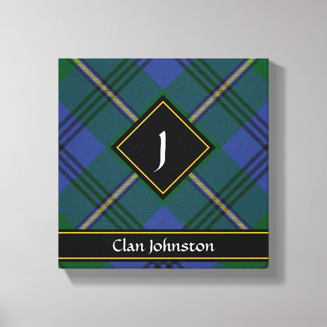 Impression sur toile du tartan du clan Johnston (Recto)