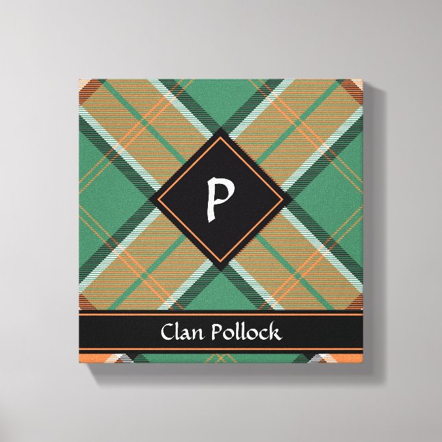 Impression sur toile du tartan du clan Pollock (Recto)