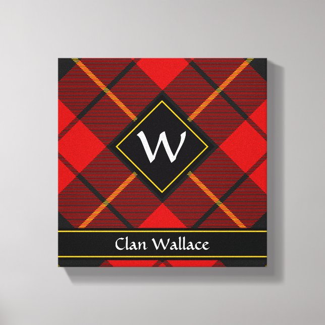 Impression sur toile du tartan du clan Wallace (Recto)