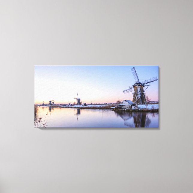 Impression sur toile d'un matin d'hiver aux Pays-B (Recto)