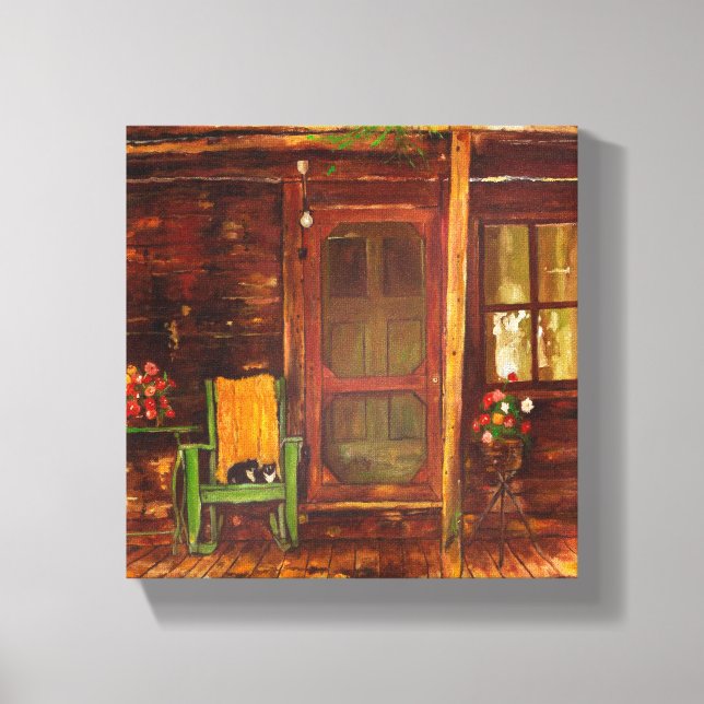 Impression sur toile d'une peinture à l'huile d'un (Recto)