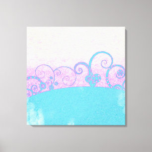 Impression sur toile emballée Fantastique Grunge P