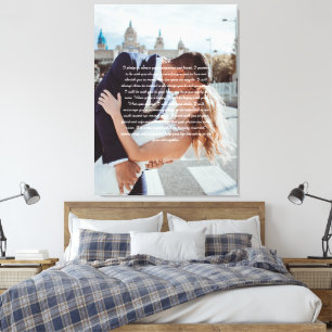 Impression sur toile emballée fausse de Voeux de M