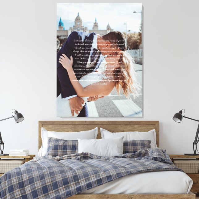 Impression sur toile emballée fausse de Voeux de M (Insitu(Chambre))