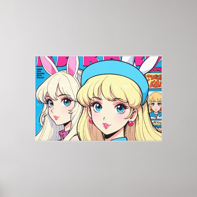 Impression sur toile en canvas étirée d'anime (Recto)