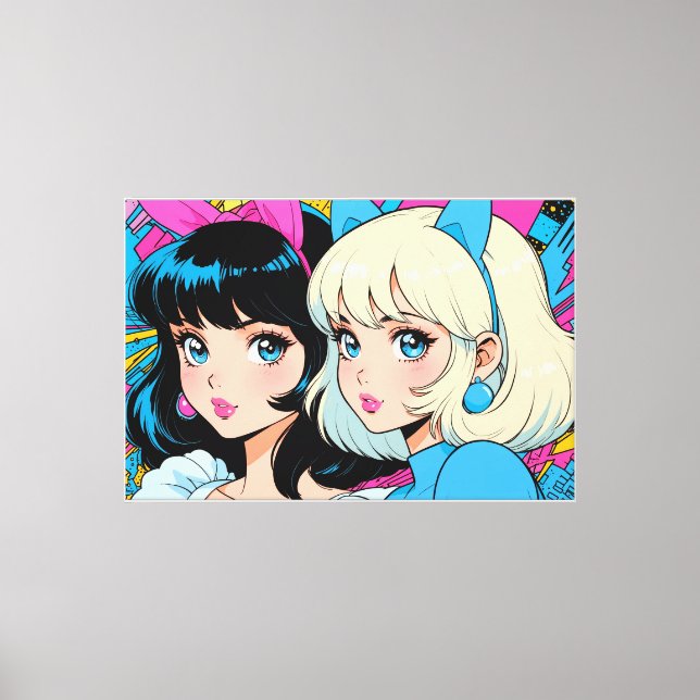 Impression sur toile en toile tendue d'anime (Recto)