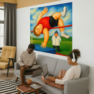 Impression sur toile enroulée grand format - Saut