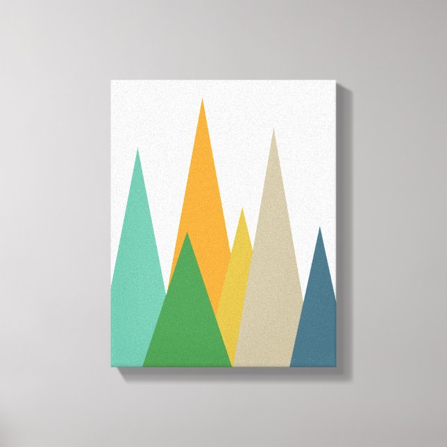 Impression sur toile enroulée Mountains Mid Centur (Recto)