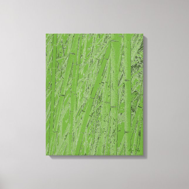 Impression sur toile enroulée 'Zen Bamboo III' (Recto)