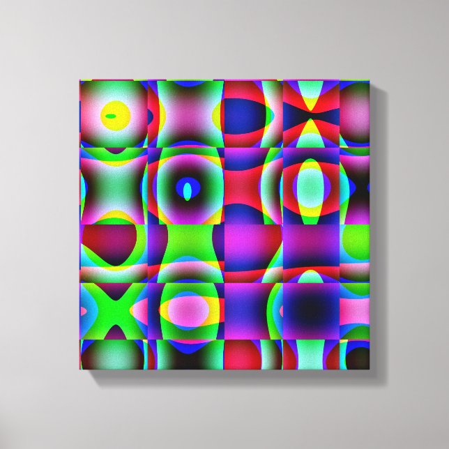 Impression sur toile enveloppée, Cubisme Tic Tac T (Recto)