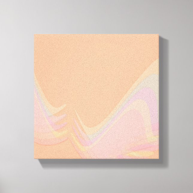 Impression sur toile enveloppée de vagues pastel (Recto)