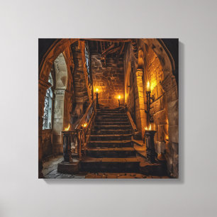 Impression sur toile (Escalier de château)