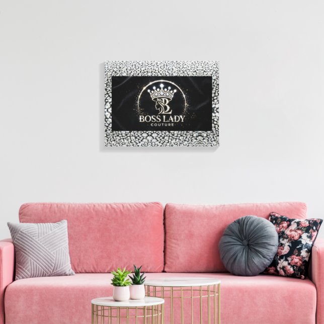 Impression sur toile étendue de la patronne (Insitu(Salon))