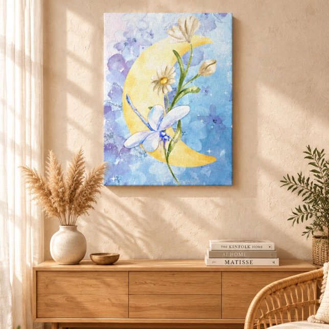 Impression sur toile étendue de Libellule Bleue (Créateur téléchargé)