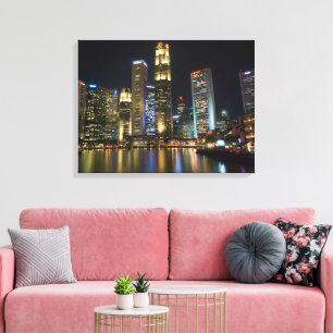 Impression sur toile étendue de paysage urbain