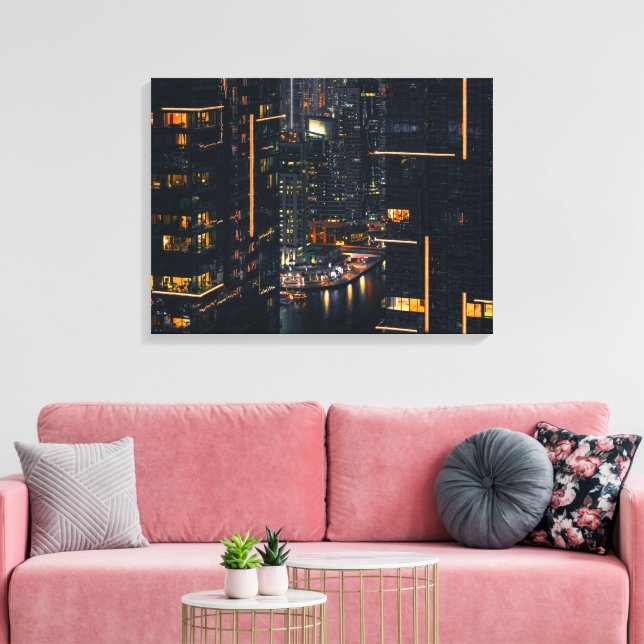 Impression sur toile étendue de paysage urbain (Insitu(Salon))