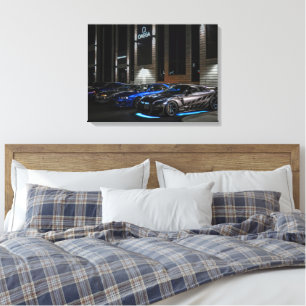 Impression sur toile étendue de voitures de luxe