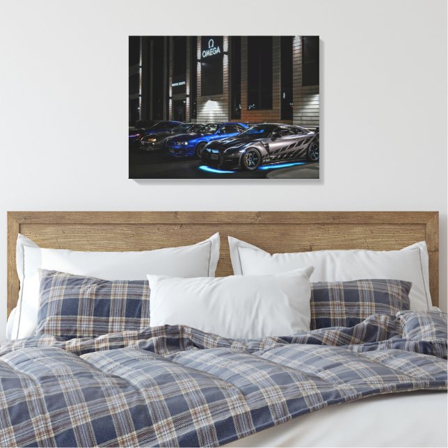 Impression sur toile étendue de voitures de luxe (Insitu(Chambre))