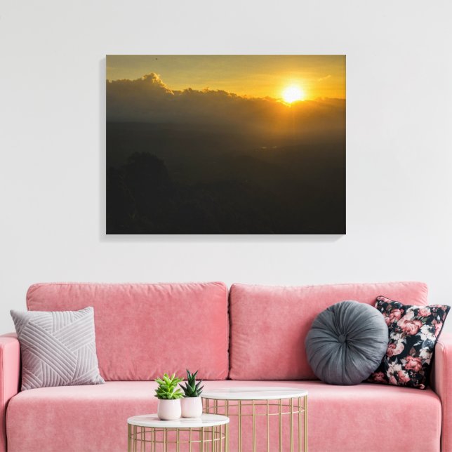 Impression sur toile étendue du lever du soleil (Insitu(Salon))
