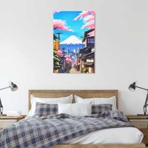 Impression sur toile étendue du Mt Fuji de Tokyo