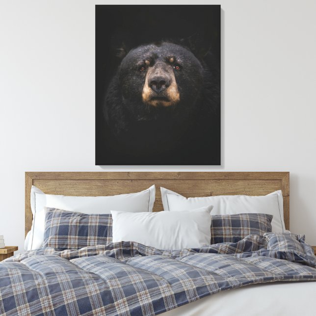 Impression sur toile étendue OURS NOIR (Insitu(Chambre))