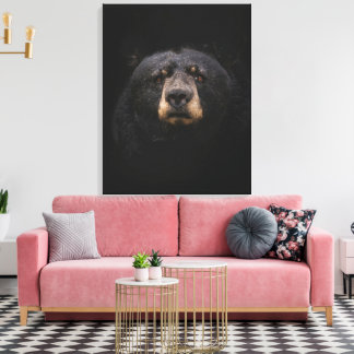 Impression sur toile étendue OURS NOIR