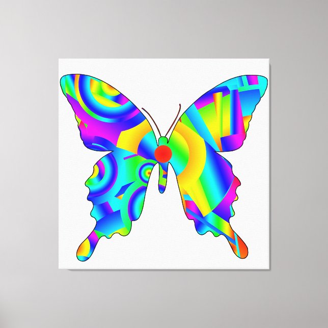 Impression sur toile étendue Papillon d'été (Recto)