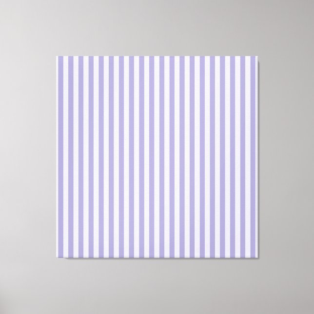 Impression sur toile étendue Rayures violettes (Recto)