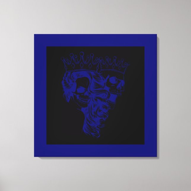 Impression sur toile étendue Roi & Reine faits roy (Recto)