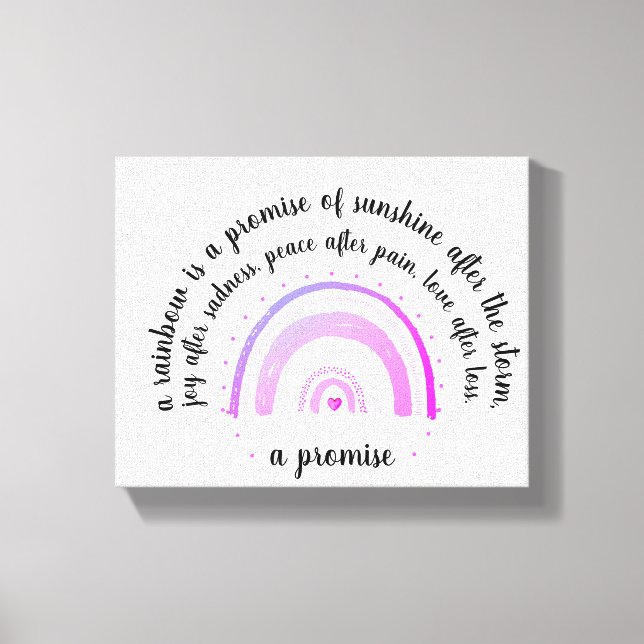 Impression sur toile étendue - Une promesse (Recto)