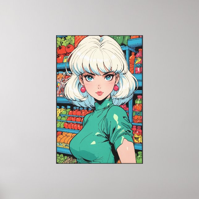 Impression sur toile étirée Anime (Recto)