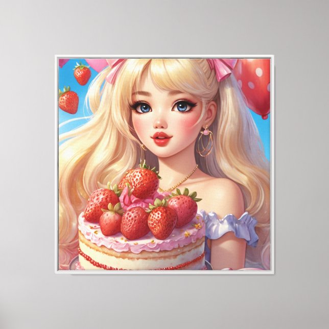 Impression sur toile étirée d'anime (Recto)