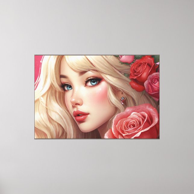 Impression sur toile étirée d'anime (Recto)