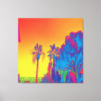 Impression sur toile étirée d'arbres à Chypre