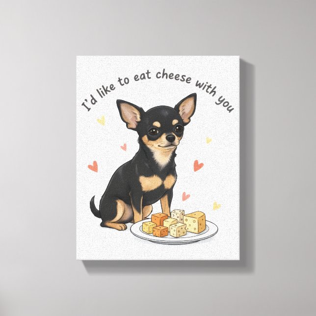 Impression sur toile étirée de Chihuahua (Recto)