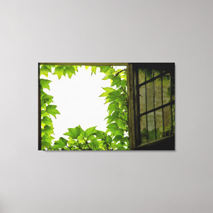 Impression sur toile étirée de fenêtre