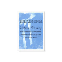 Impression sur toile étirée Eudaimonia