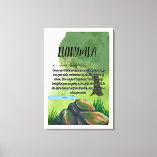 Impression sur toile étirée Euthymia
