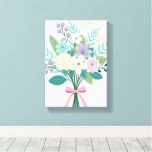 Impression sur toile étirée Fleurs Jolies Floral