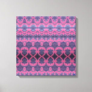 Impression sur toile étirée Indigo Pink II
