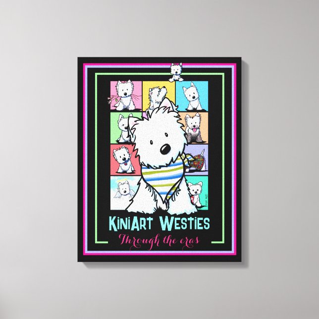 Impression sur toile étirée KiniArt Westies Eras (Recto)