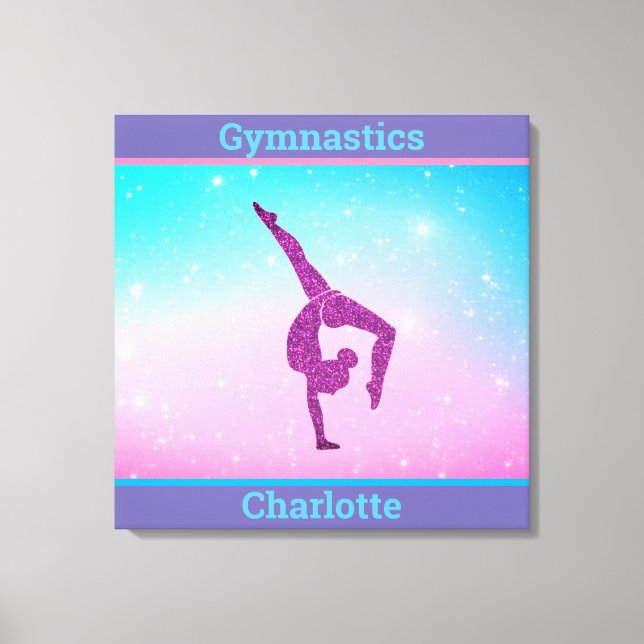 Impression sur toile étirée pastel de gymnastique  (Recto)