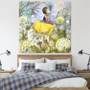 Impression sur toile Fantaisie Pissenlits