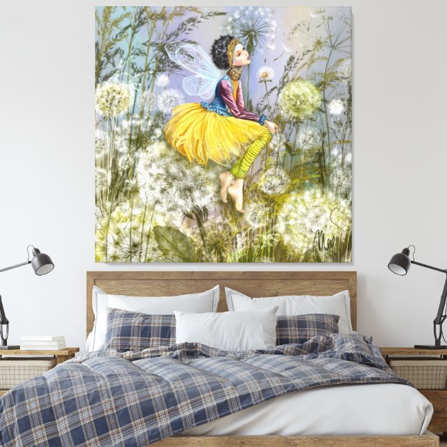 Impression sur toile Fantaisie Pissenlits (Insitu(Chambre))
