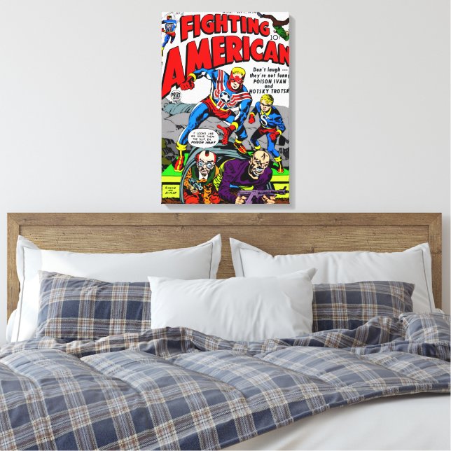 Impression sur toile Fighting American  (Insitu(Chambre))