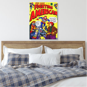 Impression sur toile 'Fighting American' des année