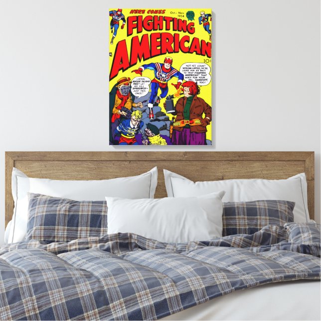 Impression sur toile 'Fighting American' des année (Insitu(Chambre))